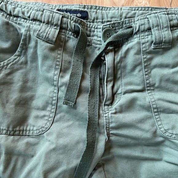 1955 Vintage Collection cropped pants tab flap pocket tie olive green cargo 11 - Picture 11 of 12